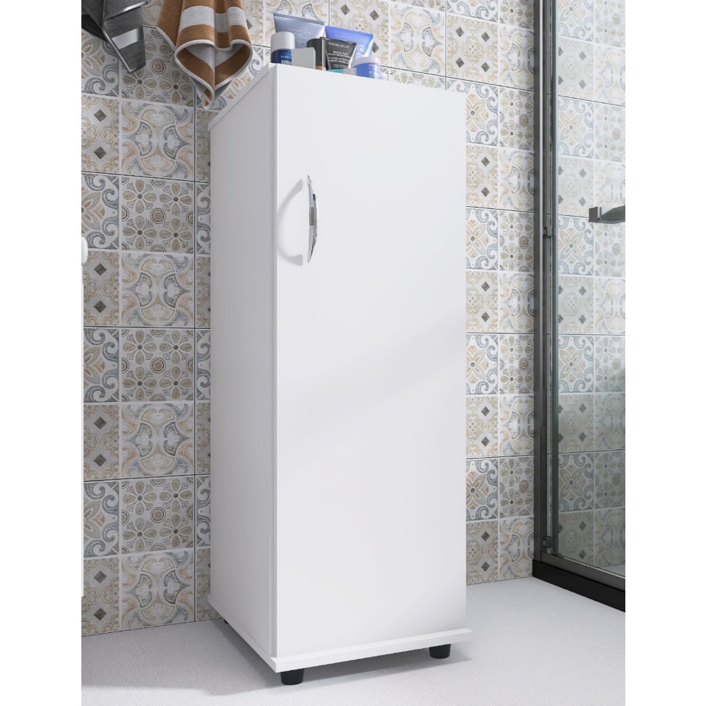 Armário Multiuso Organizador 1 Porta Multifuncional Cor Branco