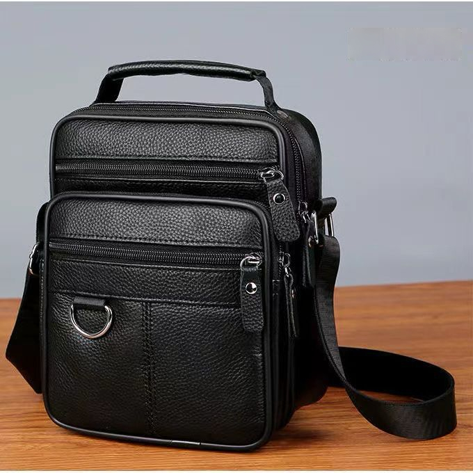 Bolsa Pochete Grande Transversal Masculino Executivo De Ombro De Couro PU TM9079 LING