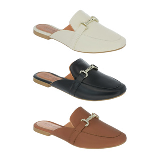 Mule Kit 3 Pares Sapato Feminino Sapatilha Bico Quadrado 132 em Oferta na Shopee