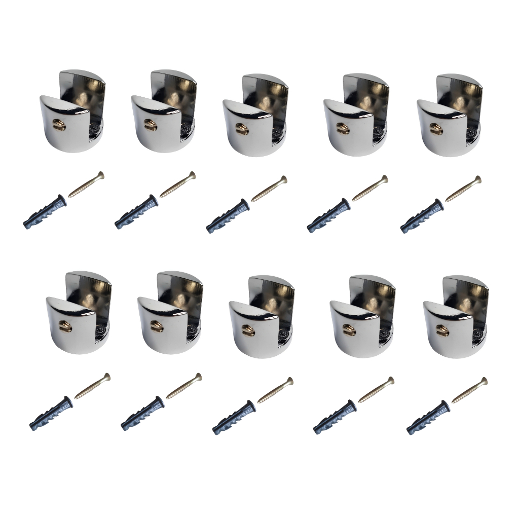 10 Suportes Fendas Para Prateleira/Cantoneira de Vidro/ Madeira em Oferta na Shopee