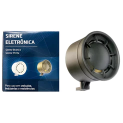 Sirene Alarme 12v FKS Fio Vermelho e Preto Automotiva