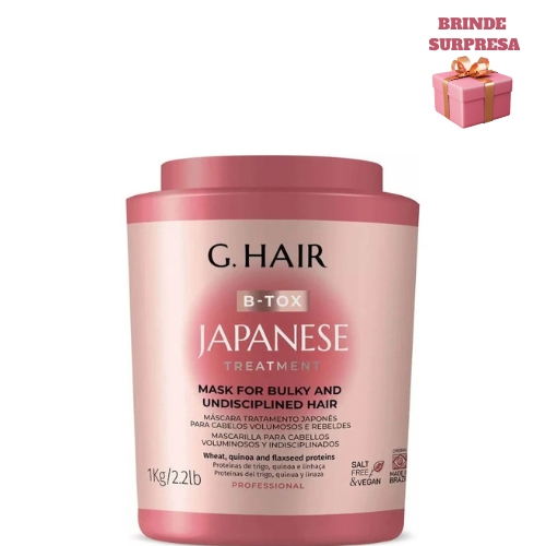 Ghair - Máscara B-Tox Profissional Salão Botox Tratamento Japonês 1Kg + GRÁTIS !!