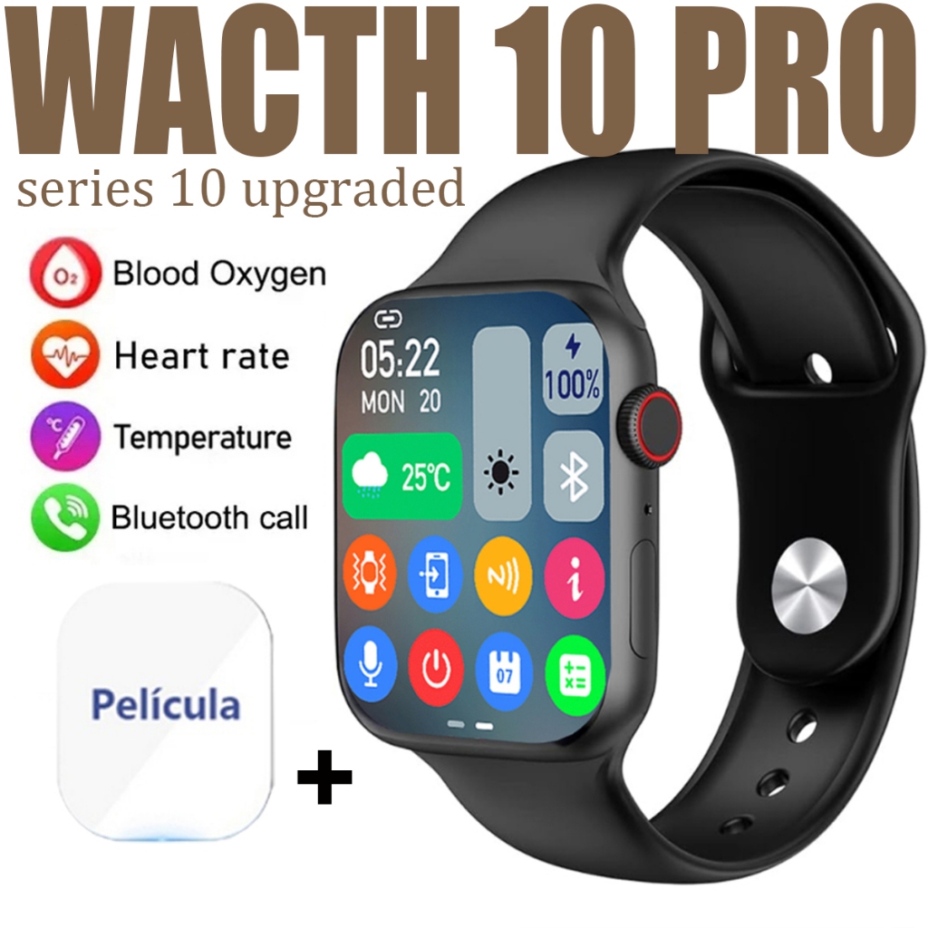 2025 Relógio 10 Smart Watch 10 PRO  Homens BT Chamada Sempre Em Exibição Temperatura Corpo...