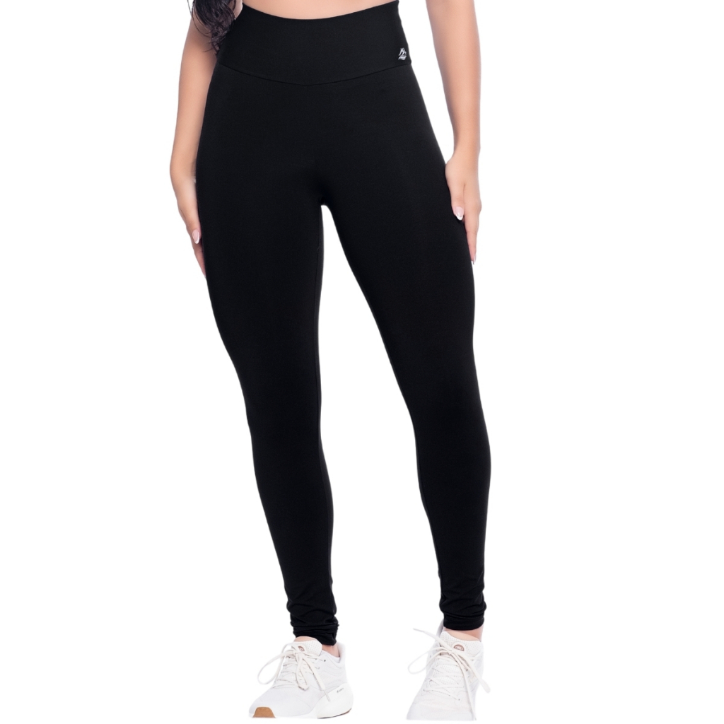 Calça Feminina Alta Compressão Cós Duplo Levanta Bumbum Esportiva