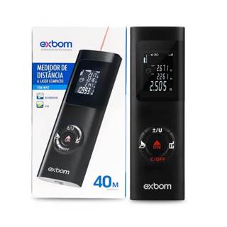 Medidor De Distancia Profissional Trena Digital A Laser Alta Precisão 40 Metros Recarregavel Exbom em Oferta na Shopee