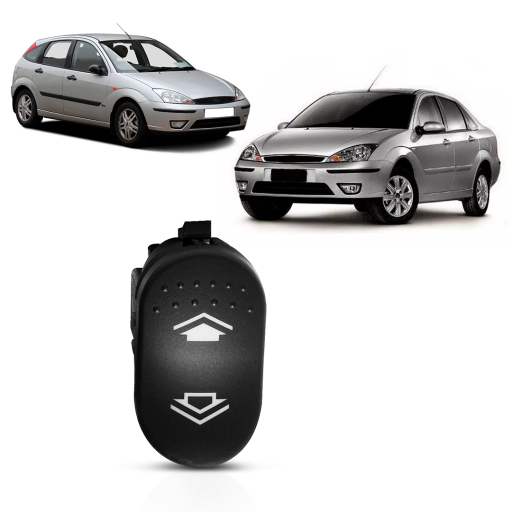 Interruptor De Vidro Focus Hatch 00 A 08 Focus Sedan 00 A 09 Dianteiro Dir Traseiro Dir/Esq