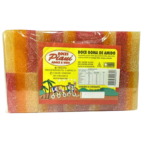 Pacote Doce Goma De Amido - 900g C/ 50 Unidades - Doce Sírio - GELEIA DE FRUTAS - Festa Junina em Oferta na Shopee