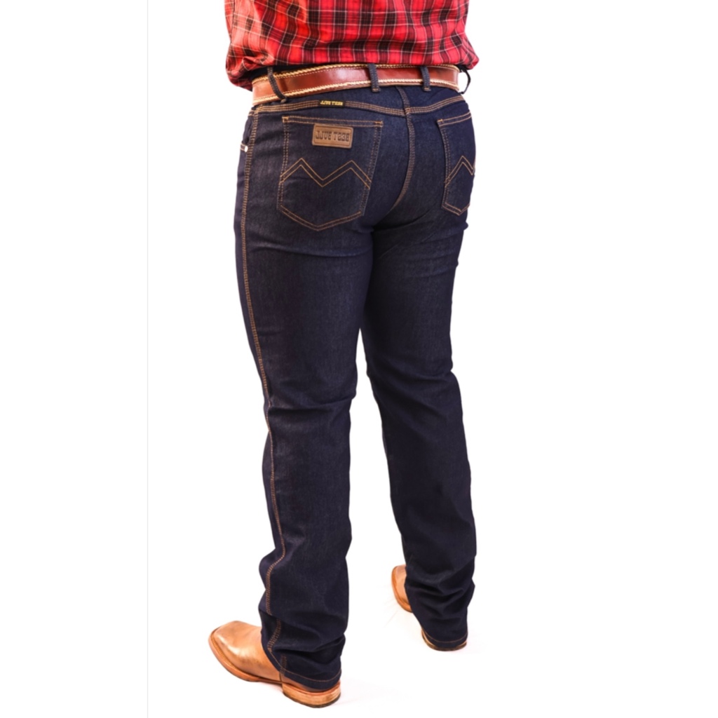 Calça Jeans Tradicional estilo Country com Elastano Básica