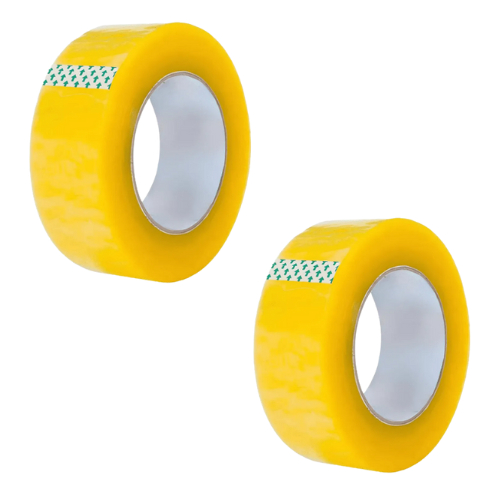 Kit 2 Fita Adesiva 500m Durex Transparente Larga Grande Embalar Caixa e Encomendas Papelaria em Oferta na Shopee