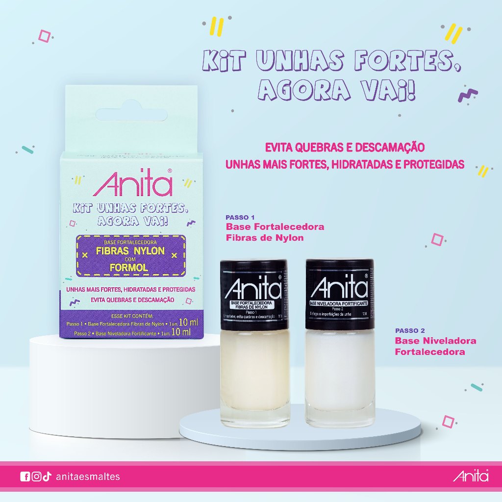 Kit Unhas Fortes, Agora vai! em Oferta na Shopee