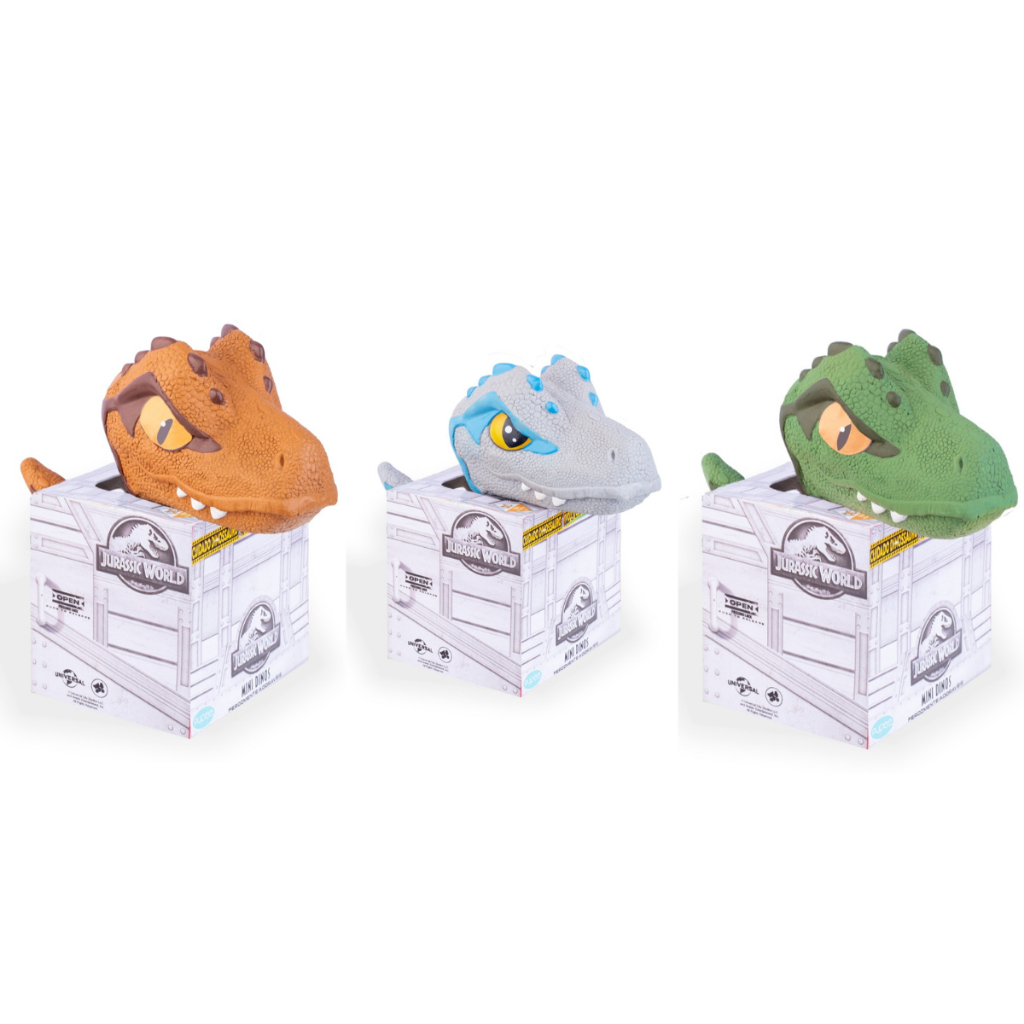 Kit 3 Mini Velociraptor Brinquedos Jurrasic World