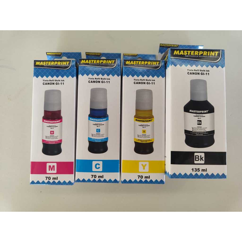 Refil Tinta Gi11 Gi-11 P/ Impressora Canon G2160 G3160 Compatível