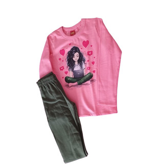 CONJUNTO MOLETOM MENINA KIDS