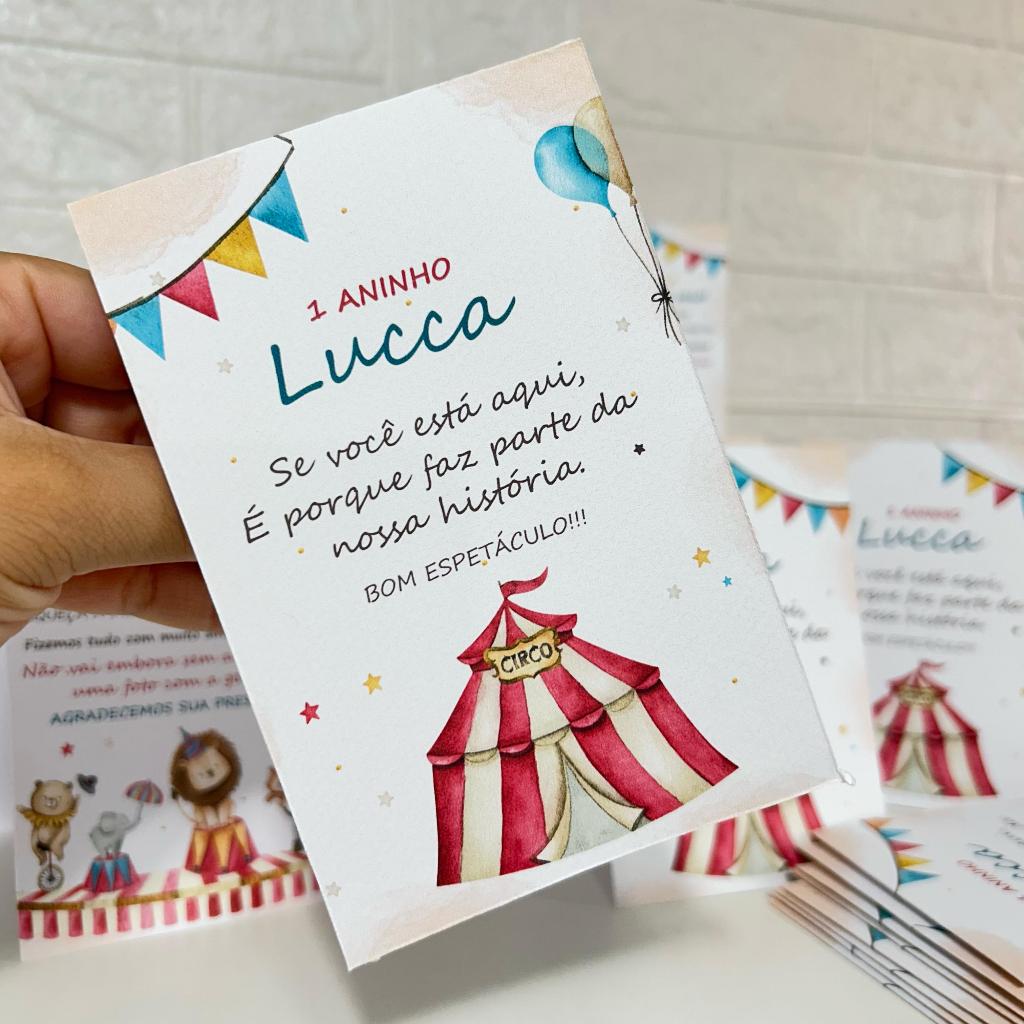 Centro de Mesa Personalizado Circo dos Animais - Plaquinha de mesa enfeite Decoração Festa Infantil