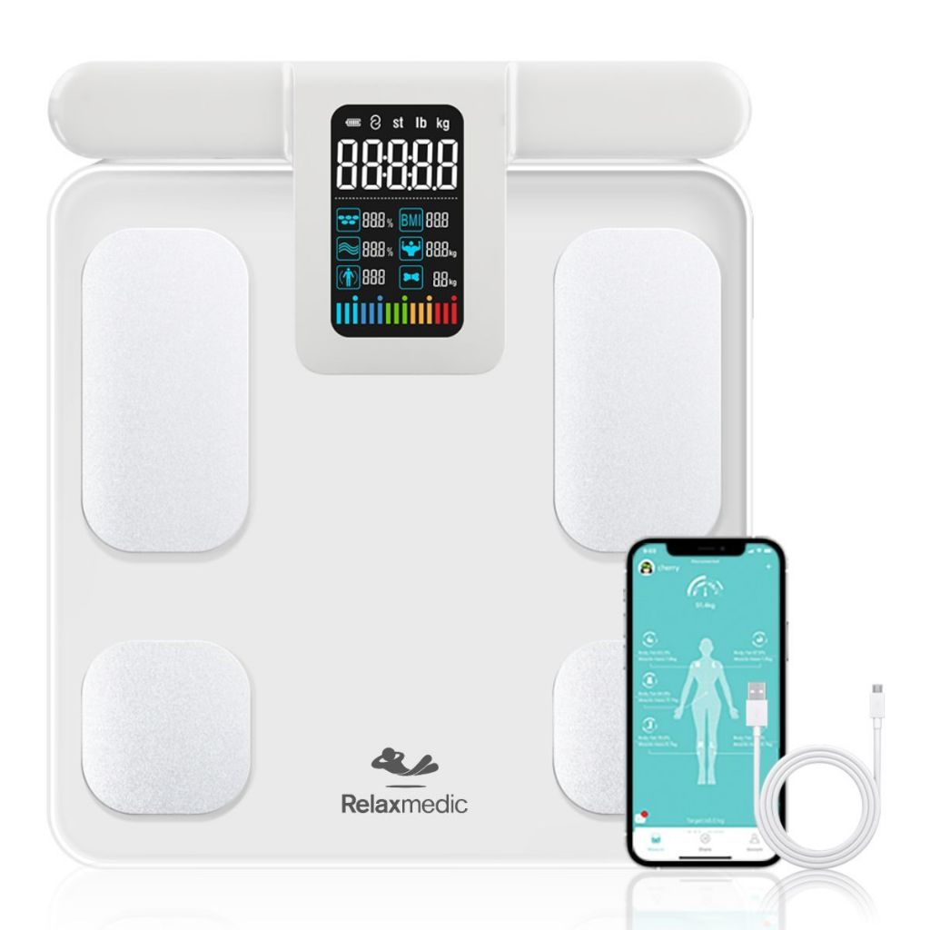 Balança Bioimpedância Corporal Digital BodyScan Relaxmedic - Health