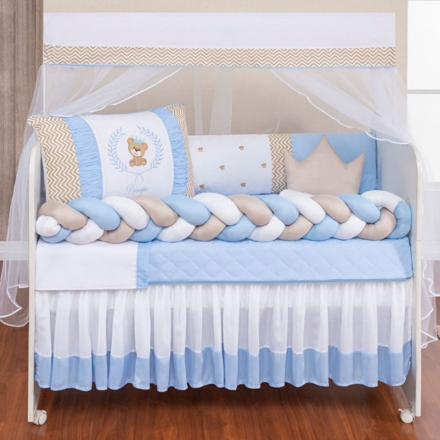 Detalhes do Kit de Berço Enxoval De Menino e Menina Ursinho Teddy Oferta 11Pçs