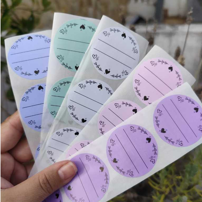 Etiqueta De: Para: Escrita Livre e Dedicatória Adesivo Redondo 4cm em Oferta na Shopee