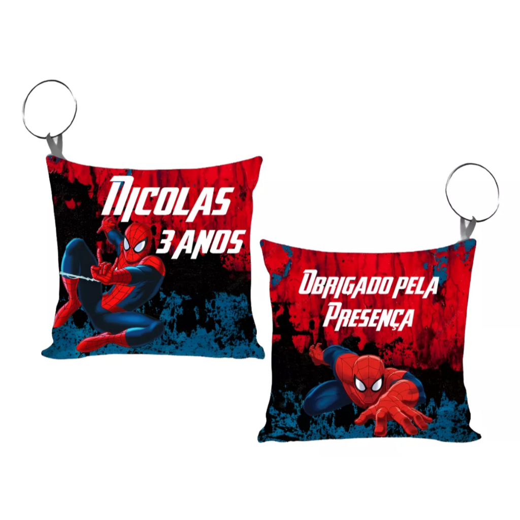 Almochaveiro Personalizado Lembrancinha de Aniversário tema do Homem-aranha Spider-man