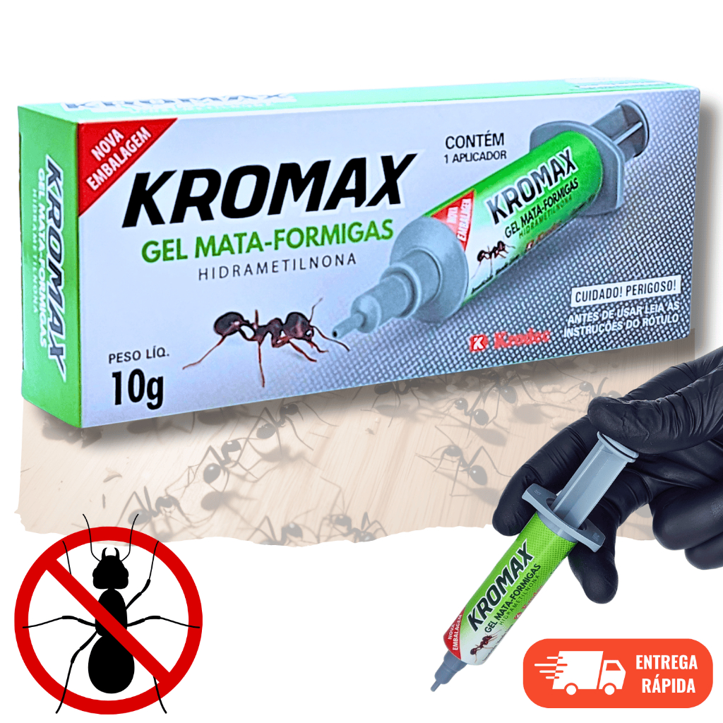 Mata Formiga Caseiras Kromax Gel 10G Repelente Isca Atrativa Krodec Elimina Formigueiro em Oferta na Shopee