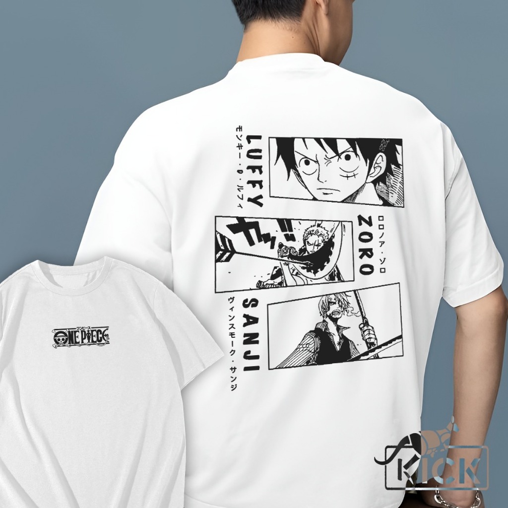 Camisa Camiseta blusa unissex 100% algodão   Anime One Piece em Oferta na Shopee
