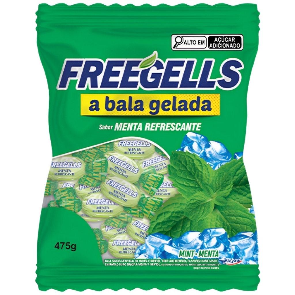 Balas Menta Refrescante 475g Freegells