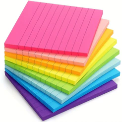 Blocos de Anotação Bloquinho Auto Adesivo Coloridos Pautados Vários Modelos Escritório