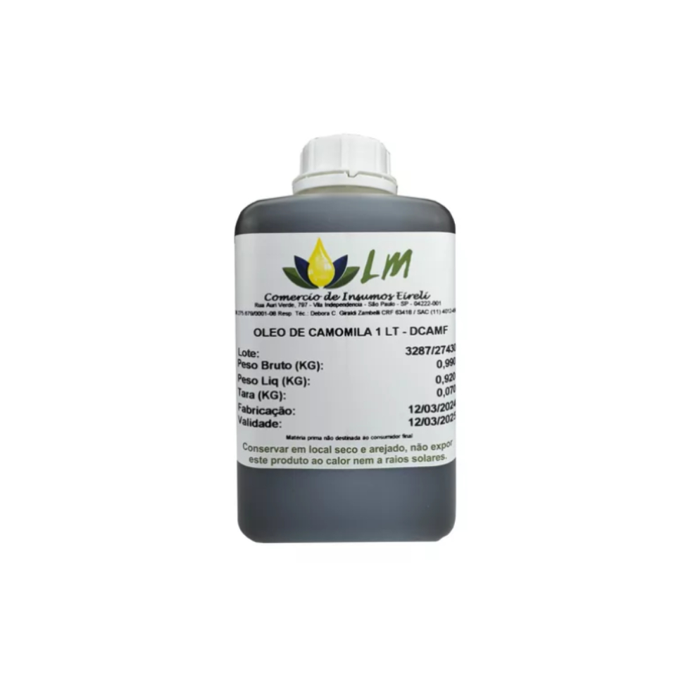 OLEO VEGETAL DE CAMOMILA DISTRIOL 100% NATURAL 1LT