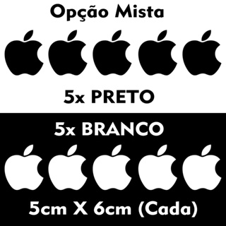 Kit 10 Adesivos Apple Maçã Iphone Ipad em Oferta na Shopee