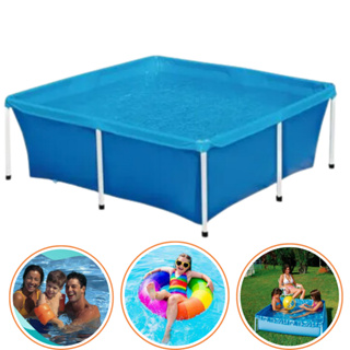 Piscina 2000 Litros Estruturada Aço Standard Quadrada Mor 1,87x1,87x058 em Oferta na Shopee