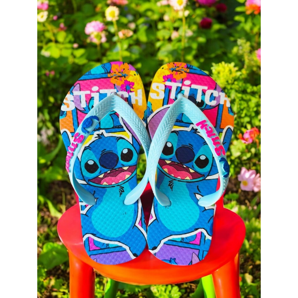 Chinelo Nuvem Slide INFANTIL STITCH Menina LANÇAMENTO VERÃO 2025 Sandalia de dedo Feminino criança Hava