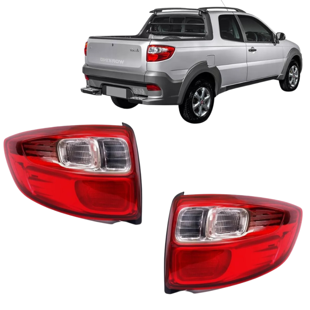 Par Lanterna Traseira Fiat Strada 2014 2015 2016 2017 2018 2019