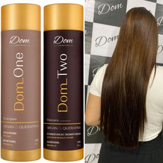 Progressiva Dom Cosméticos One Two Professional 2x 1 Litro em Oferta na Shopee