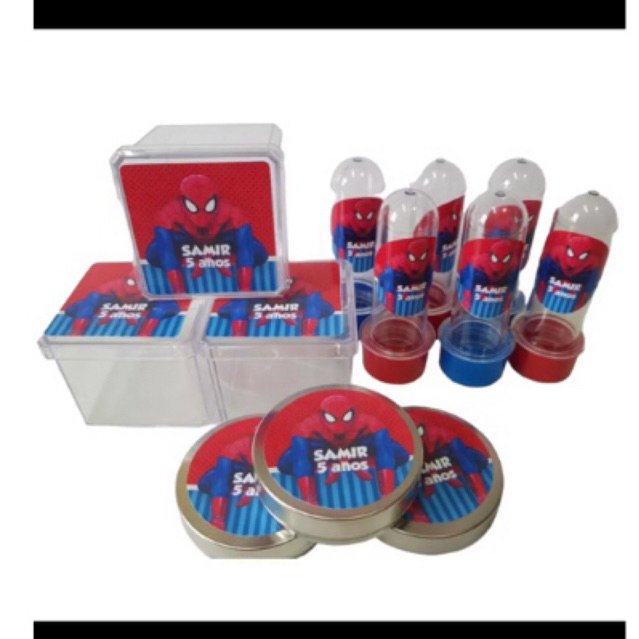 kit 21 unidades  ja personalizados com 7 caixinhas 7 tubetes,7 latinhas pra LEMBRACINHAS de festa de aniversário
