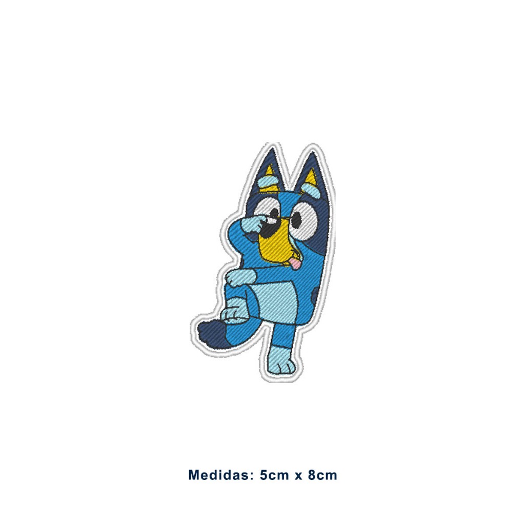 Patch Bordado Termocolante Bluey Careta