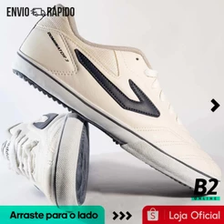 Chuteira Topper Dominator 3 Futsal Masculino Branca Original com Nota Fiscal e Garantia