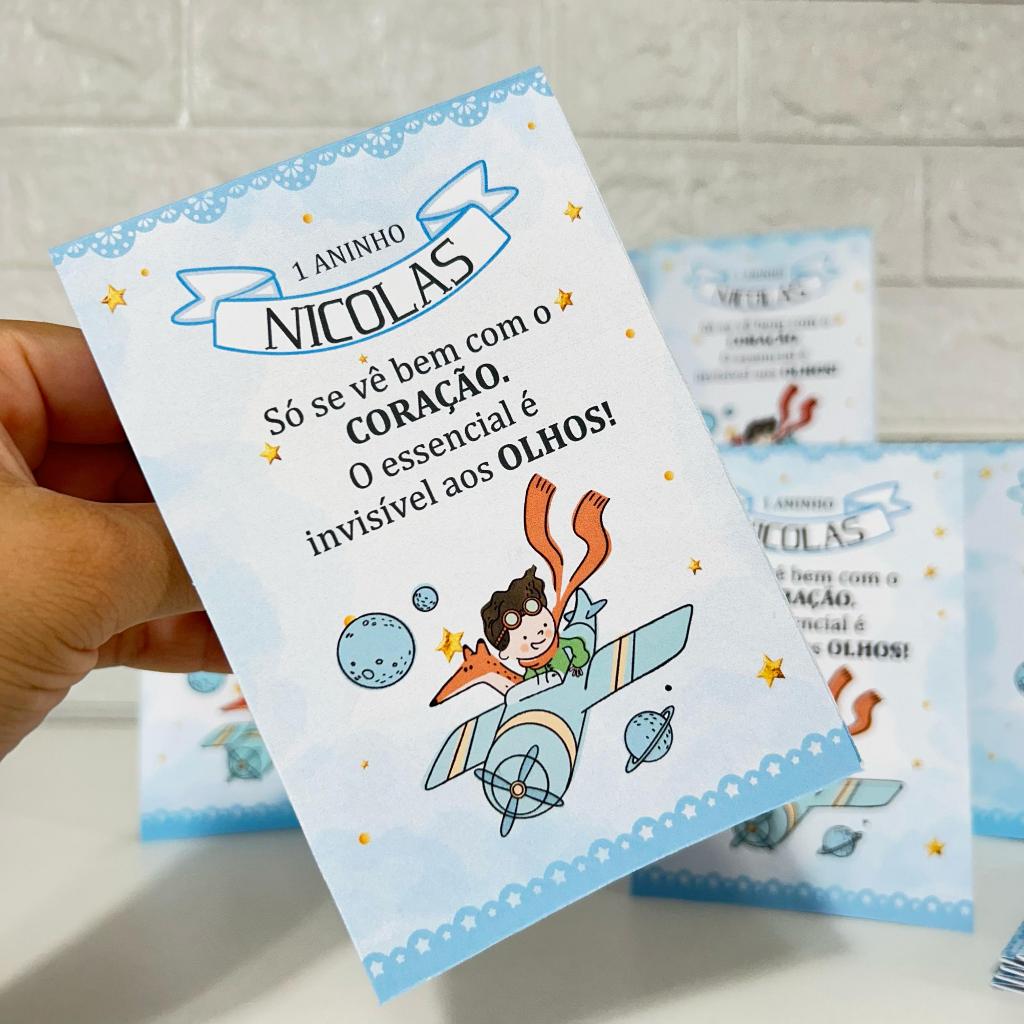 Centro de Mesa Personalizado Pequeno Príncipe - Plaquinha de Mesa Enfeite Decoração Mesa Chá de Bebê e Aniversário