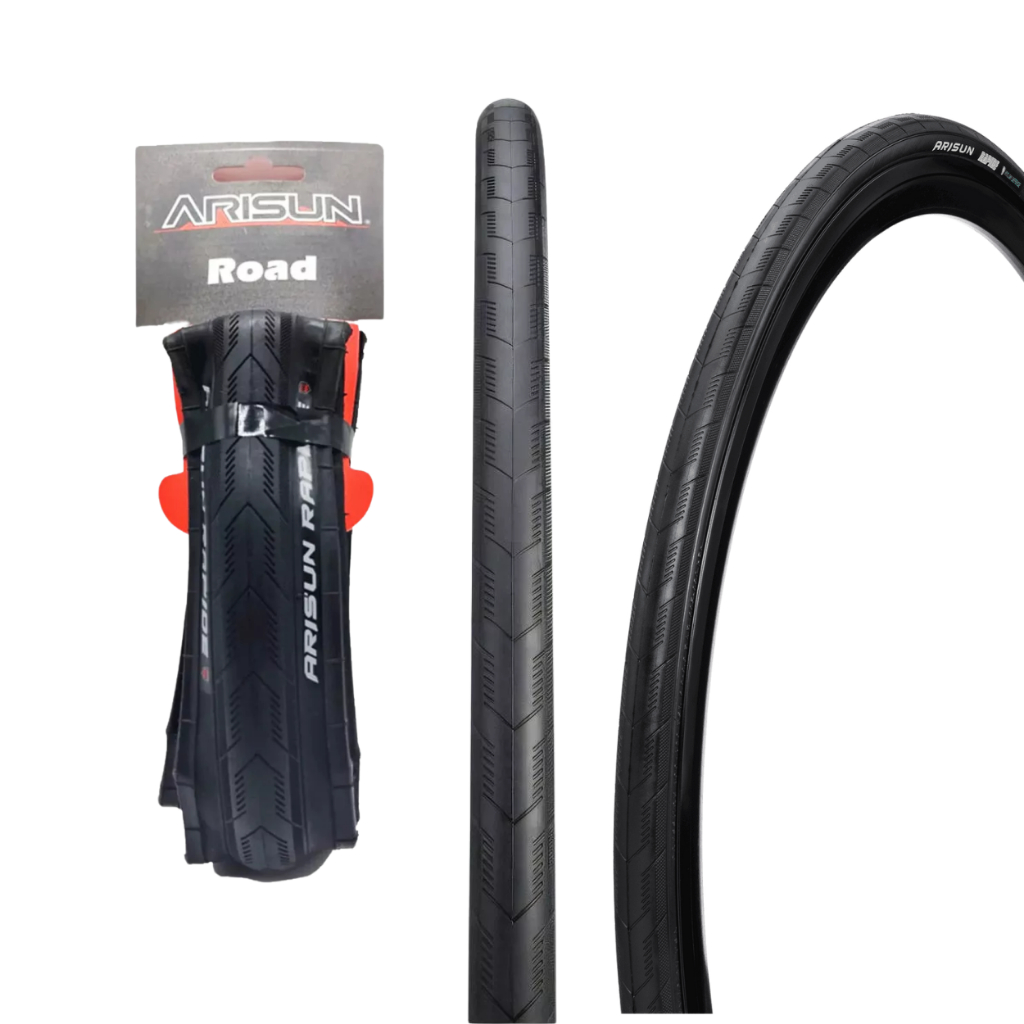 Pneu Bike Bicicleta Speed Road Aro 700x28 Arisun Rapide Kevlar S/ Arame