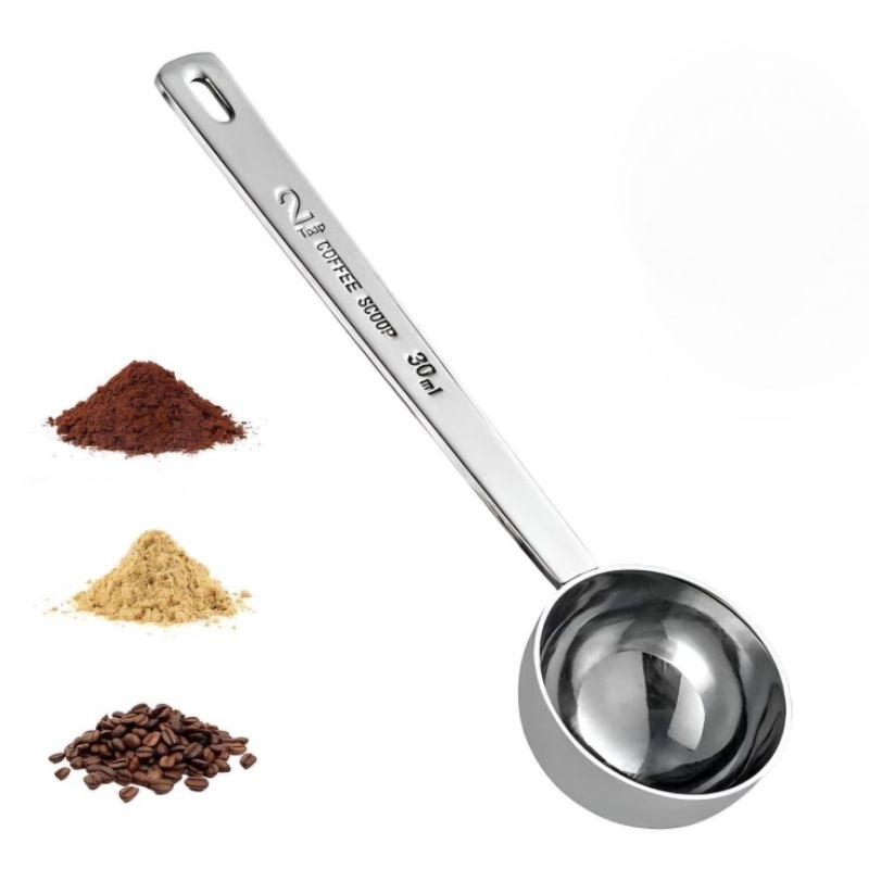 COLHER MEDIDORA DE CAFÉ INOX 30ML BARISTA BAR LEITE CHA PRONTA ENTREGA