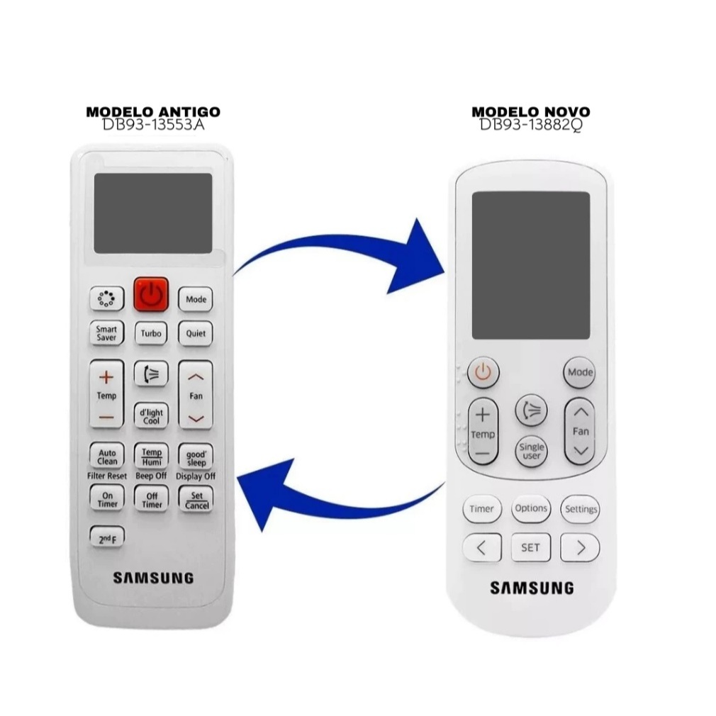 Controle Remoto Ar Condicionado Compatível com SAMSUNG Vírus Doctor Inverter  SKY-9162 +