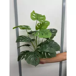 18 Folhas Costela De Adão Artificial Buquê 70 Cm