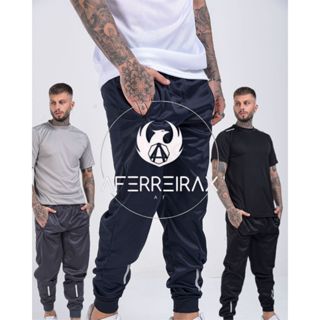 CALÇAS JOGGER MASCULINAS ESPORTIVA COM REFLETIVO ACADEMIA TECIDO RESISTENTE em Oferta na Shopee