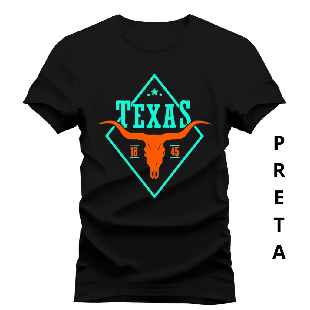 Camiseta Unissex Texas Agro Estampada Camisa Country 100% Algodão Premium Blusa Rodeio Farm Premium