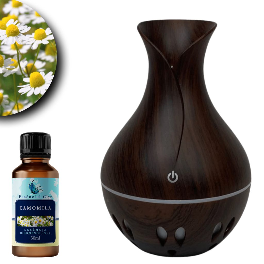 30ml de Essência Camomila + Umidificador para Criar Sensações Únicas