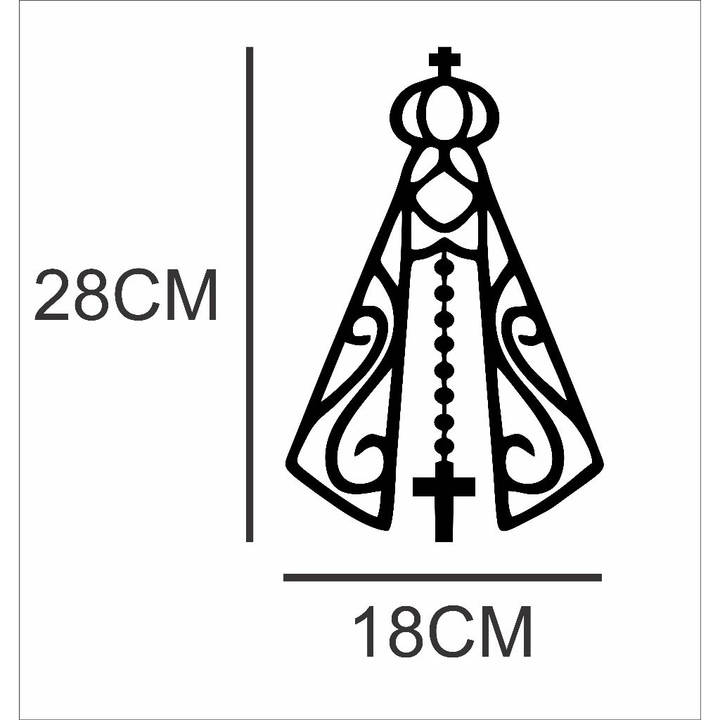 2 Adesivos Nossa Senhora Aparecida em Oferta na Shopee