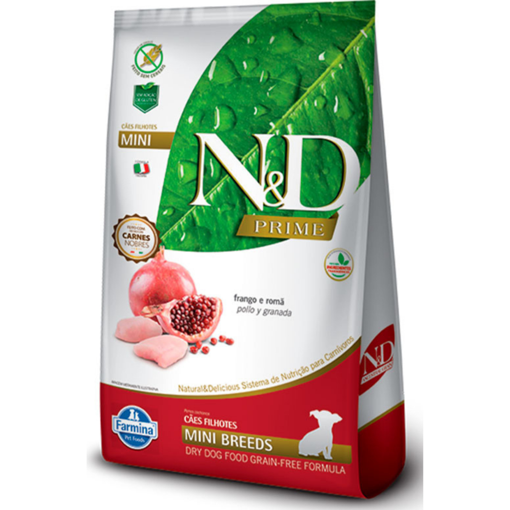 Ração N&d Prime Para Cães Filhotes Mini Sabor Frango 10,1kg