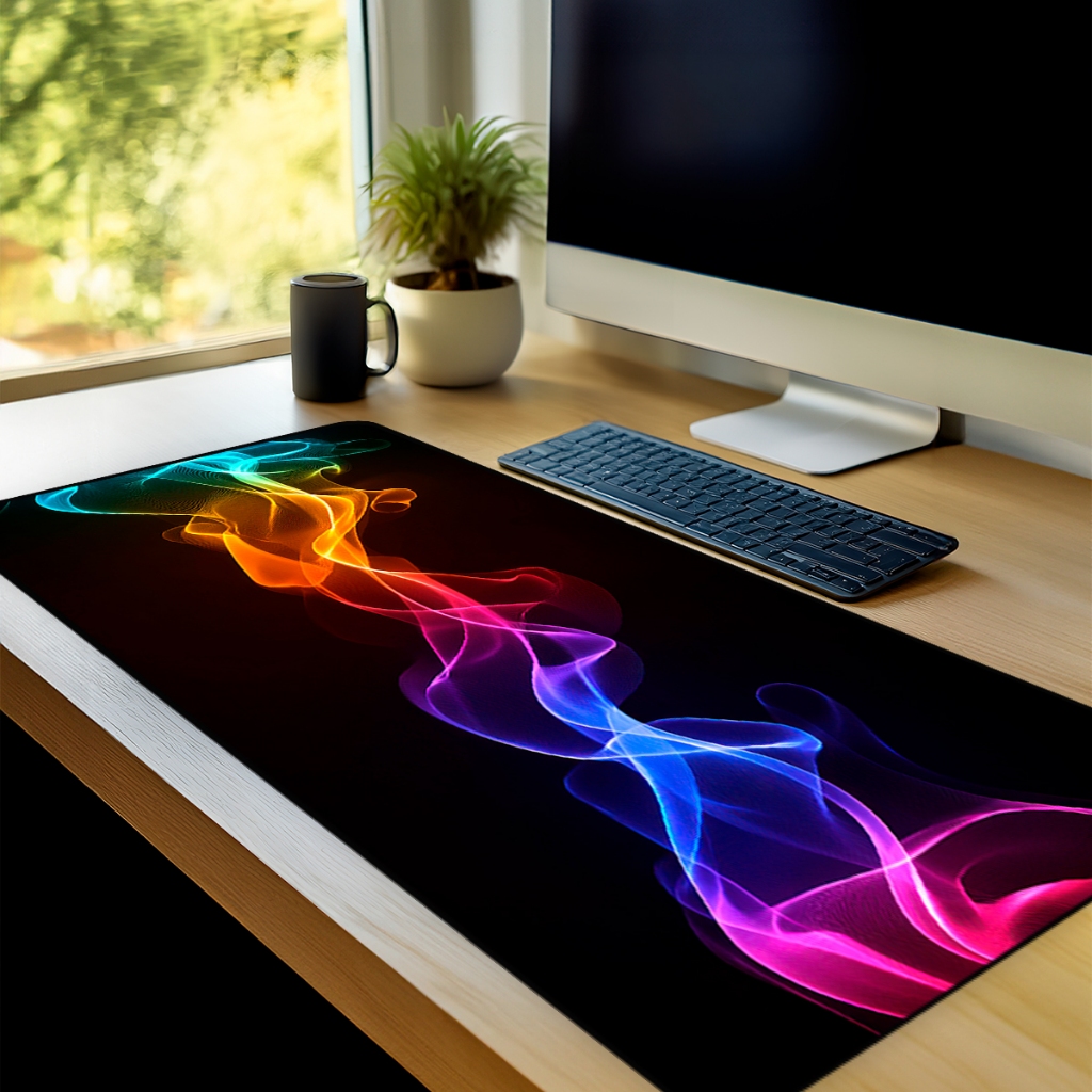 Mouse Pad Gamer Colors Antiderrapante Grande 70x35 80x35 90x40 90x50 m2148