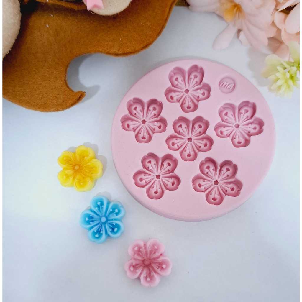 MA079 - Molde de Silicone Flores n°8
