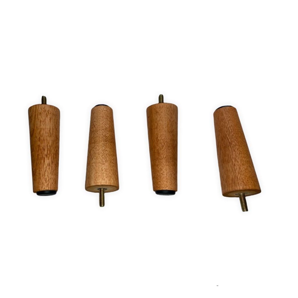 pé 12 cm com 12 unidades em madeira para cama box em Oferta na Shopee