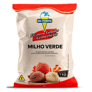 Saborizante em Pó MILHO VERDE P/ Sorvetes Picolés, Comestíveis e Gelados - Du Porto 1Kg em Oferta na Shopee