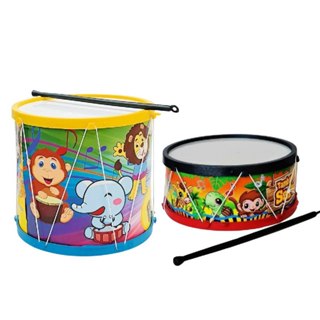Kit Bumbo Tambor Infantil Colorido Musical Brinquedo Atacado Varejo Crianças Bumbozinho tamborzinho em Oferta na Shopee